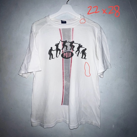 Vintage 90s Polo Ralph Lauren Skateboarding T-Shirt XL